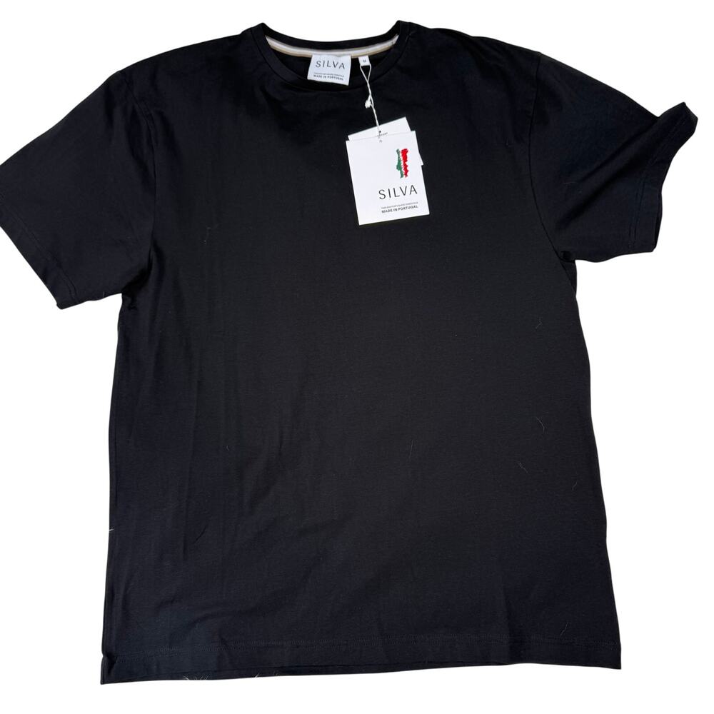 Silva Timeless Portuguese‎ Essentials Men's T-Shirt Size M Black Minimalist NWT